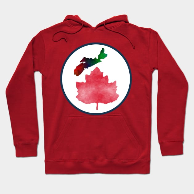 I LOVE Nova Scotia Canada Hoodie by SartorisArt1